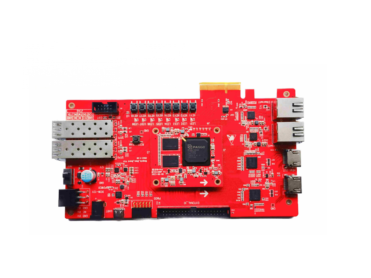 【紫光同创Logos2系列】盘古100Pro开发板484封装PCIe Gen2 x4接口2路SFP光纤满足大批量低功耗高性能的应用需求