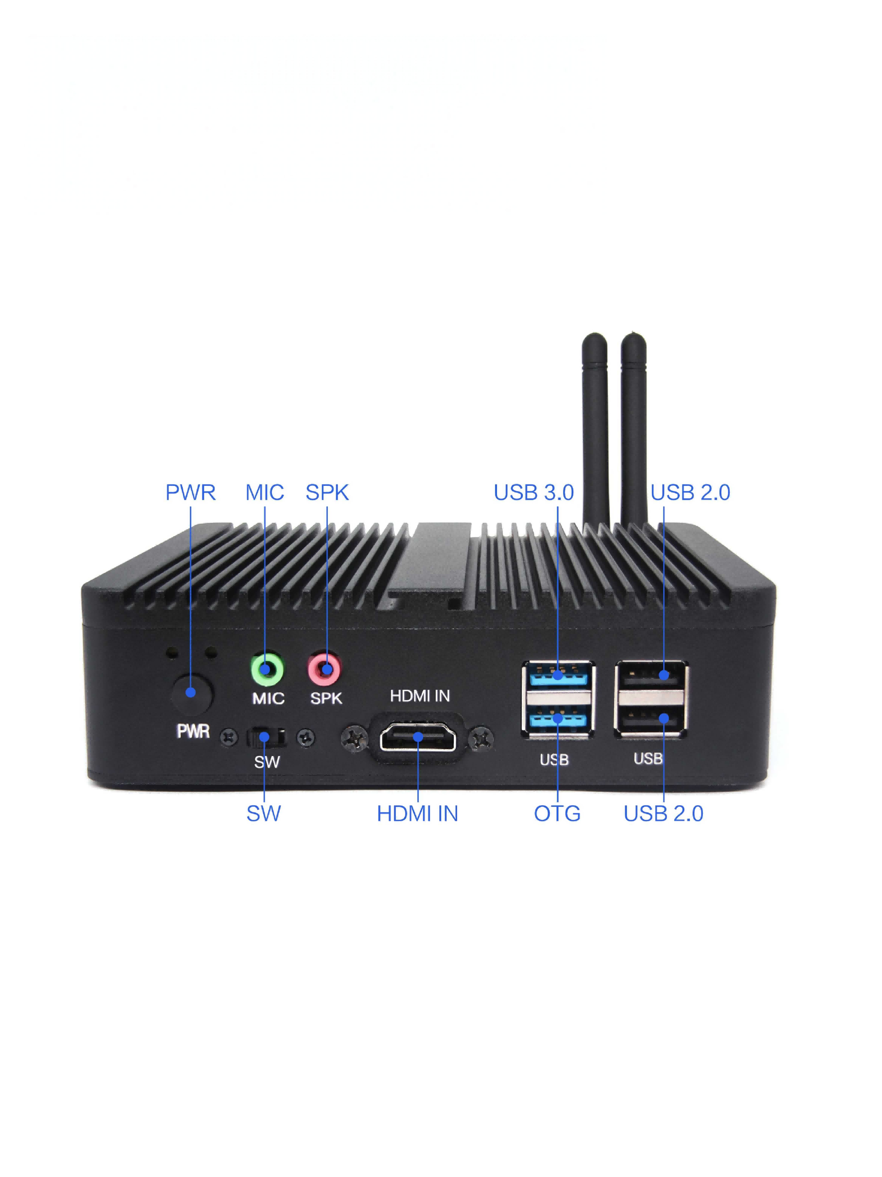 【RK系列终端AI算力卡 】AIBOX-3588M工控盒高达6TOPS算力八核CPU和四核Mail-G610 MP4 GPU接口丰富